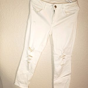 White American Eagle Jeggings